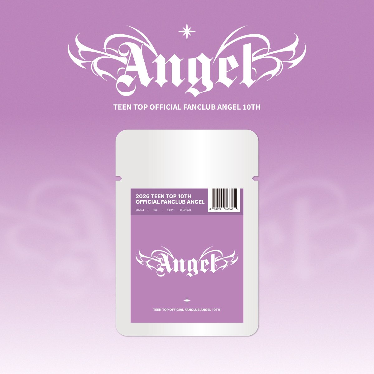 TEEN_TOP's tweet photo. [📢]
TEEN TOP OFFICIAL FANCLUB ANGEL 10TH
WELCOME KIT🪽가 오픈되었습니다!

‘ANGEL 10th’ 가입하신 분들에 한해 신청 가능합니다.

👑1차 판매 기간 : 2026년 09월 15일 (화) 18:00PM ~ 2026년 09월 30일 (수) 11:59PM (KST)
➡️1차 발송 예정일 : 2026년 10월 중순 배송 (팬클럽 1차 가입 기간 내 주문자에 해당)

자세한 내용은 오피셜 플랫폼에서 확인해 주세요💜

🔗 https://t.co/MSQmGq4F0W 

#TEENTOP #틴탑
#ANGEL_10th
#bstage #비스테이지