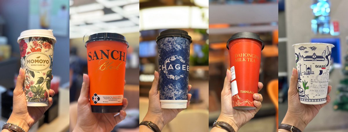 nisynwafer's tweet photo. VALIDDDD!!!🤣🤣

Sekalian deh aku mau review beberapa Oolong Milk Tea yang udah pernah aku coba. Btw ini aku belinya tanpa request less sugar &amp; tanpa tambah topping, ya. Jadi ini pure rasa asli mereka😉😉 https://t.co/w1jObDpMkg