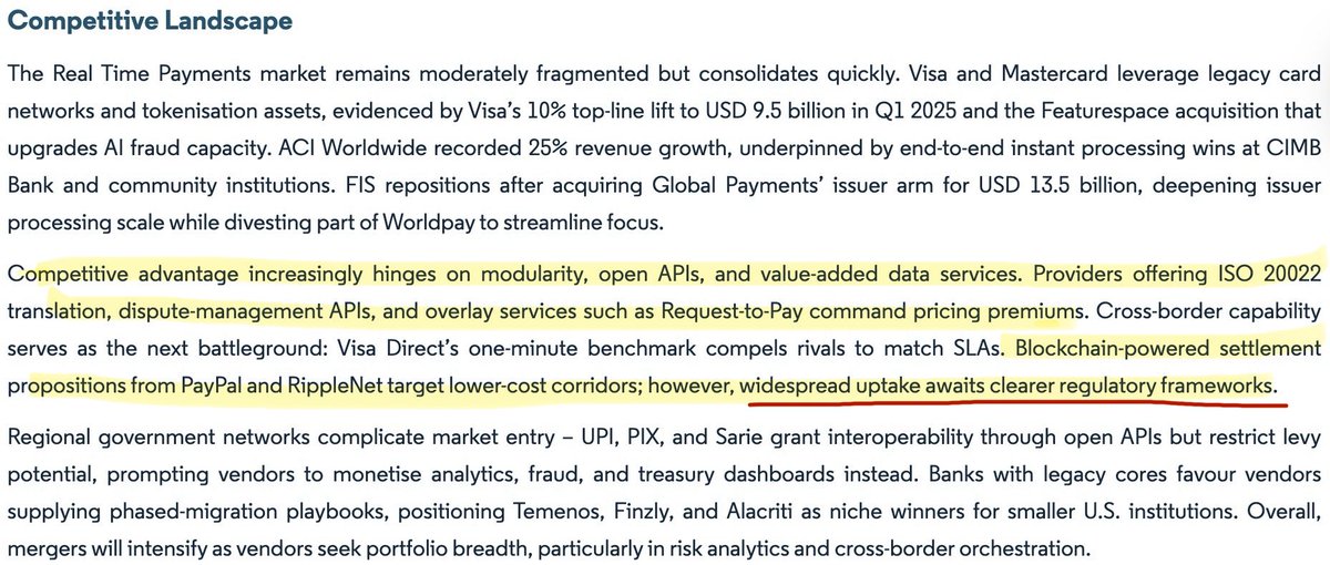 SMQKEDQG's tweet photo. Yes, RippleNet/XRP will experience widespread adoption after clearer regulatory frameworks.✅

This is documented below.📝👇 https://t.co/HV7xgQAFIg