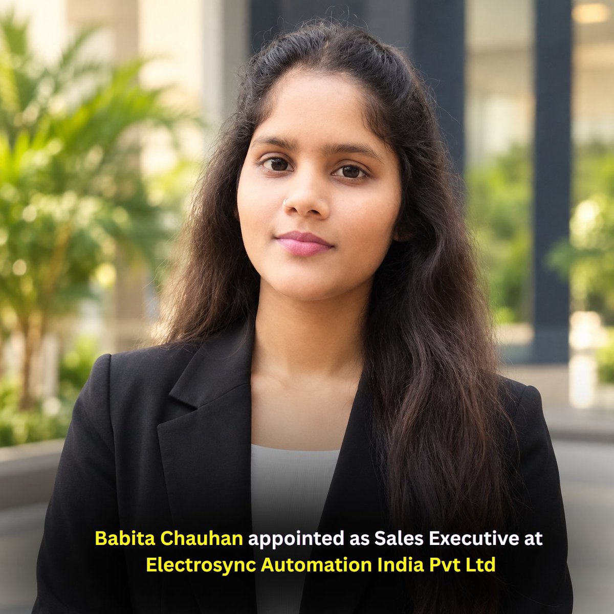 Electrosync2025's tweet photo. ✨ We’re delighted to welcome Babita Chauhan to Electrosync Automation India Pvt. Ltd. as our new #SalesExecutive! 🎉
Here’s to a wonderful beginning and an exciting journey ahead! 🚀
#ElectrosyncAutomation #WelcomeToTheTeam #Newhire #SalesExecutive #NewBeginnings #CareerGrowth https://t.co/Y0wj6x60Jc