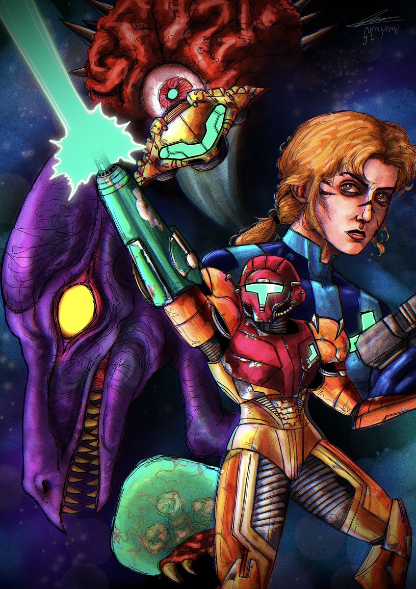 SoCalYellow's tweet photo. the galaxy is at peace

#fanart #metroid #samusaran #ridley #motherbrain https://t.co/4bJWi3Li1S