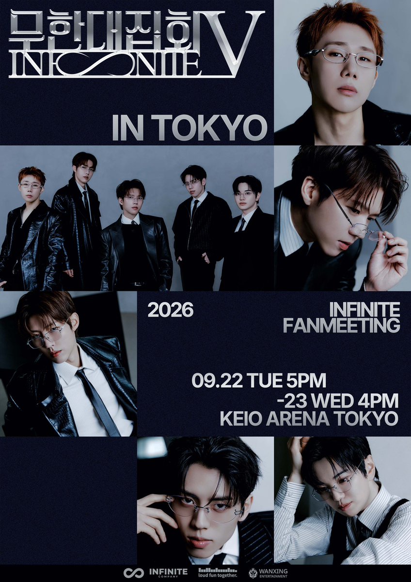 iTONY_ent's tweet photo. 【INFINITE】

2026 INFINITE FANMEETING [INFINITE RALLY Ⅴ] IN TOKYO

「VIP席」の追加販売決定に伴い、下記先行にて「指定席」チケットをご購入いただいたお客様を対象に、「VIP席」へのアップグレードを実施いたします。

VIPアップグレード受付🎟️
9/15(火)18：00〜9/16(水)23：59まで
※こちらの受付は対象となる先行受付で指定席を購入された方の受付となります。
※アップグレード受付は抽選となります。

・各プレイガイド先行（抽選）
（e+／チケットぴあ／ローソンチケット／mahocast）
・各プレイガイド先行（先着）
（e+／チケットぴあ／ローソンチケット／mahocast）
にてご購入の方はこちらから
🔗 https://t.co/DyP3IiNwod

・インバウンド先行（e+）
にてご購入の方はこちらから
🔗https://t.co/TwqwvhSG4V

📍TOKYO
2026.09.22 (TUE) 5PM
2026.09.23 (WED) 4PM
@ KEIO ARENA TOKYO

#인피니트 #INFINITE
#무한대집회5 
#라우드펀투게더 #loudfuntogether