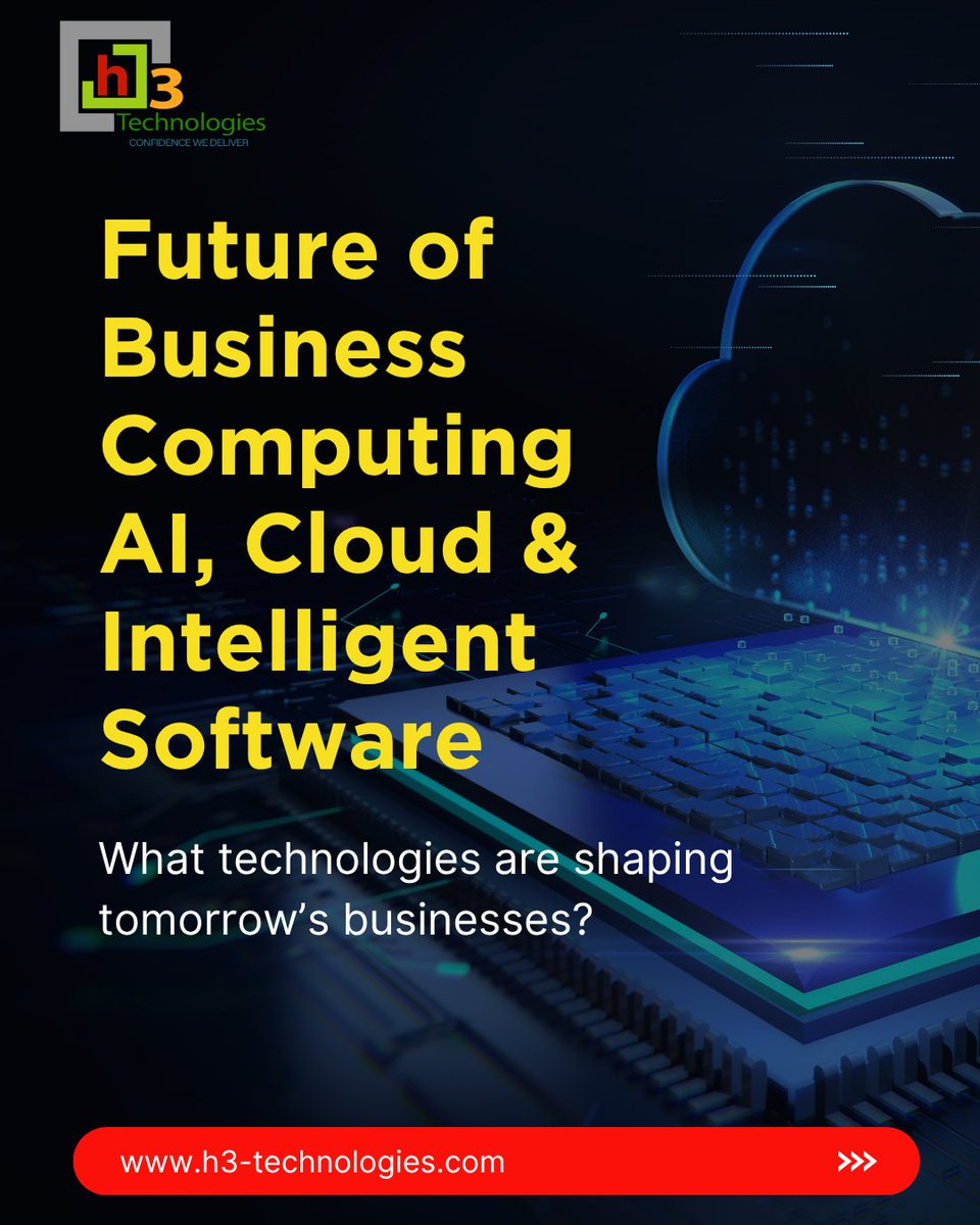 h3technologyllc's tweet photo. AI, cloud, or intelligent software, which will have the biggest impact on business? The future of computing isn’t being shaped by one technology. It’s being built by technologies working together.
#H3Technologies #CustomSoftware #BusinessEfficiency #SoftwareDevelopment #Workflow https://t.co/3A0Ul0fIMx