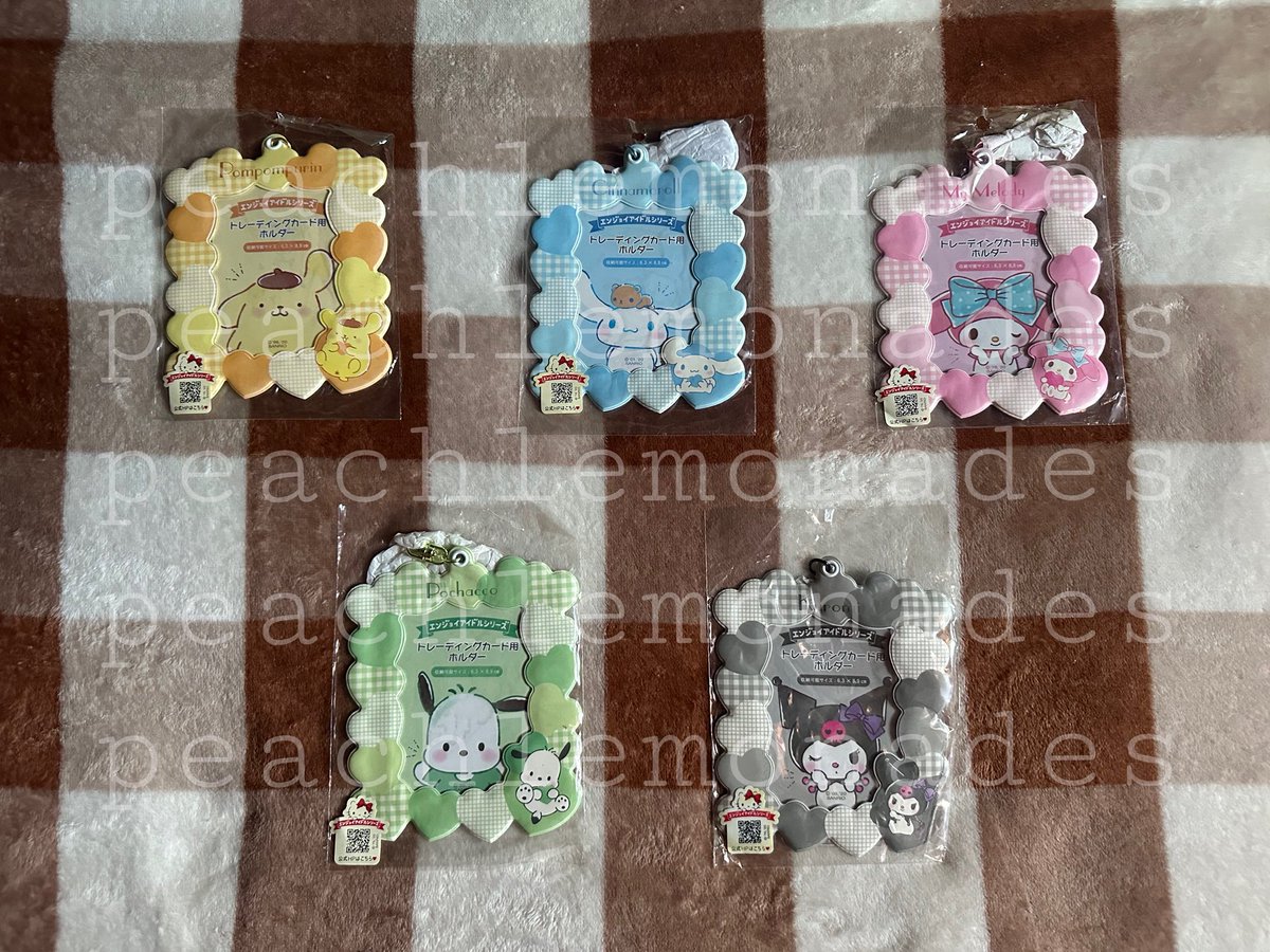 peachIemonades's tweet photo. wts lfb ph

official sanrio trading card / photocard holder - ₱550 each
 - cinnamoroll ; kuromi ; my melody ; pochacco ; pompompurin 
- bought from japan in 2021
- only used once to try on some pcs
- rfs: never actually used it again ; need funds

mod: j&amp;t
mop: gcash or bpi https://t.co/SWqyodp17a