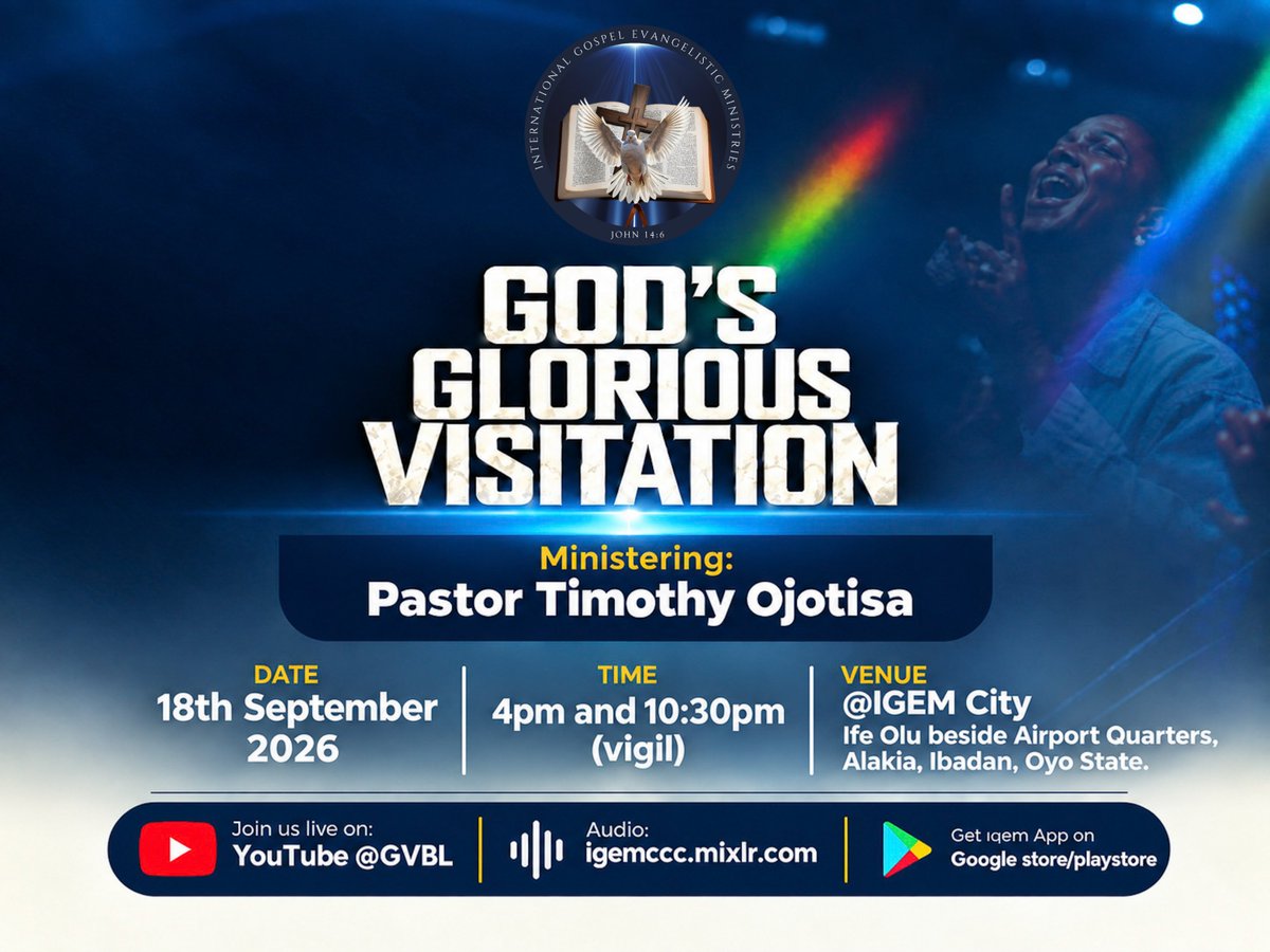 igemcity's tweet photo. God's Glorious Visitation is happening at IGEM City!
Come with faith and expectation as we gather to experience the glory of God. #igemccc #Godsglorious #breakthrough #salvation https://t.co/ppyG0xSR3W