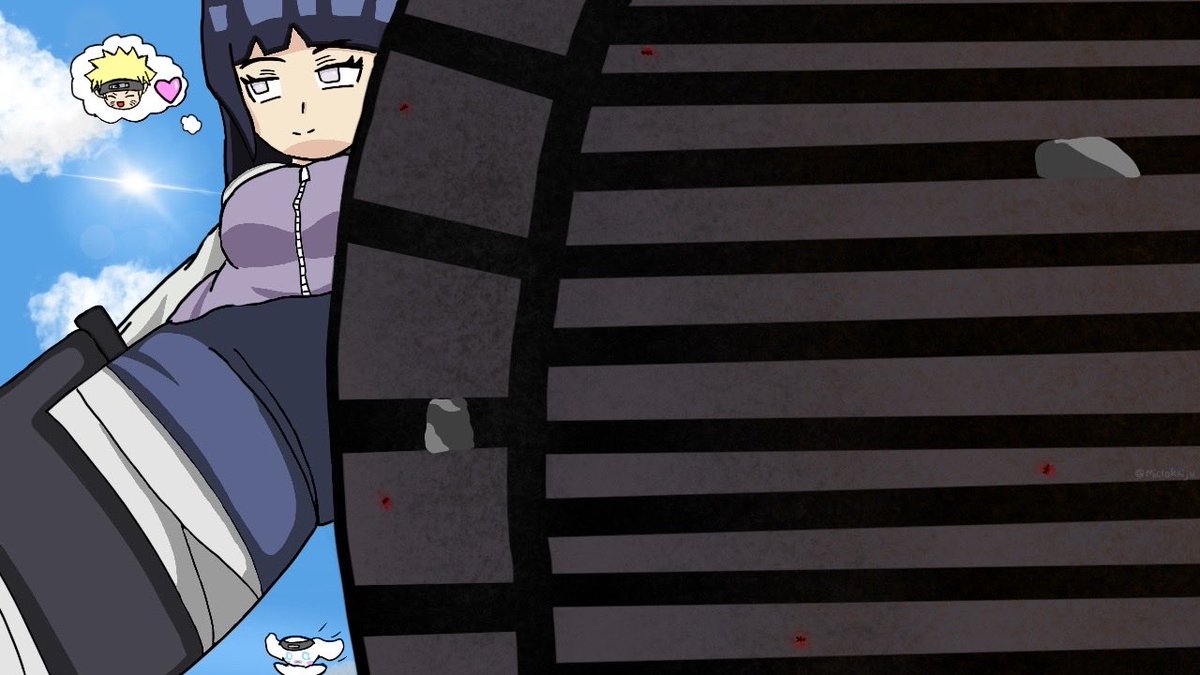 microkaiju's tweet photo. "Micro Kaiju vs Hinata Hyuga" alt version 
•
•
•
That Byakugan of hers could've come in handy a few steps ago https://t.co/wGy84k71Ot