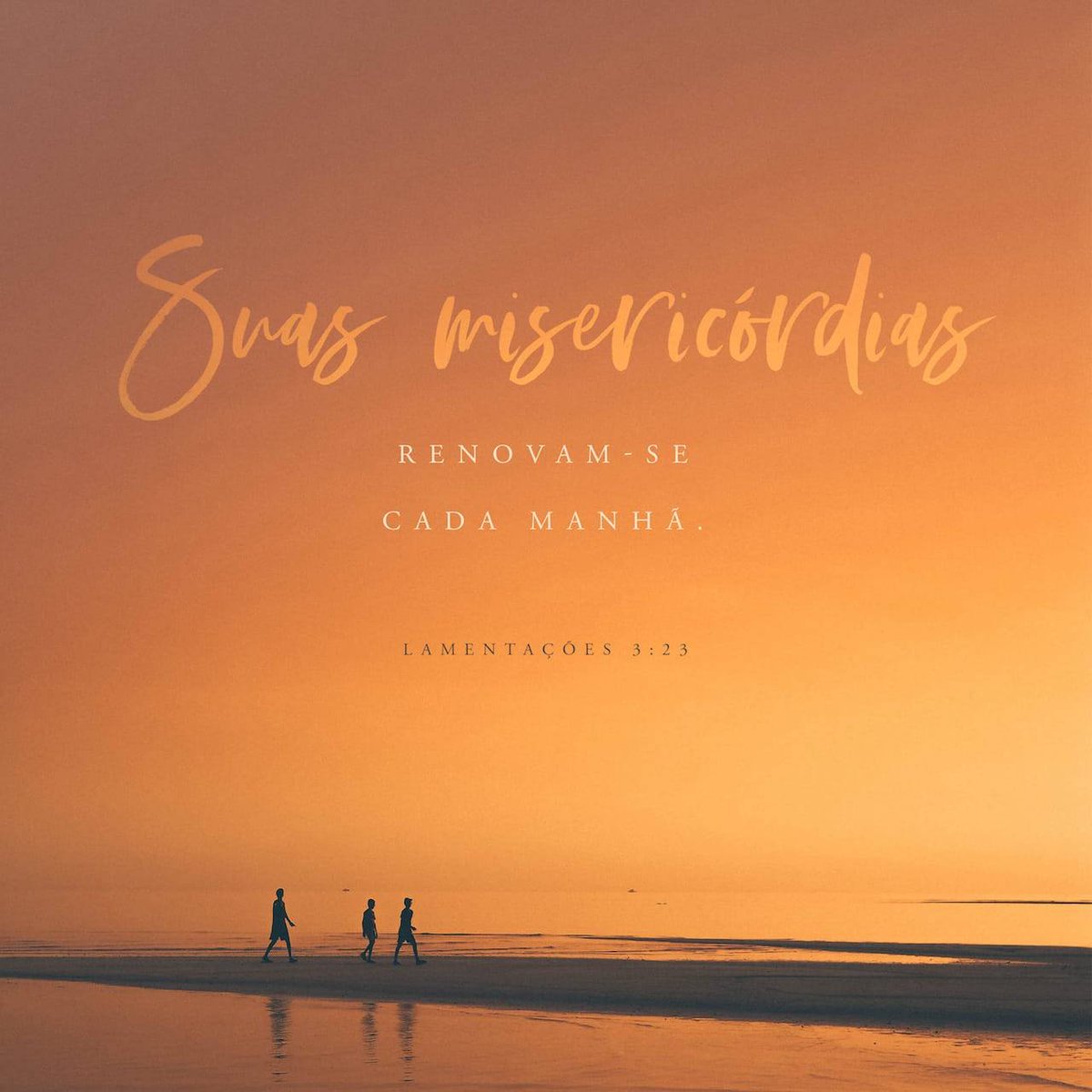 FrsEmunah's tweet photo. Bom dia,

Lamentações 3:22-23 NVT
[22] O amor do Senhor não tem fim! Suas misericórdias são inesgotáveis. [23] Grande é sua fidelidade; suas misericórdias se renovam cada manhã.

https://t.co/vVLZ8EHvYB https://t.co/p8CsmPHyqF