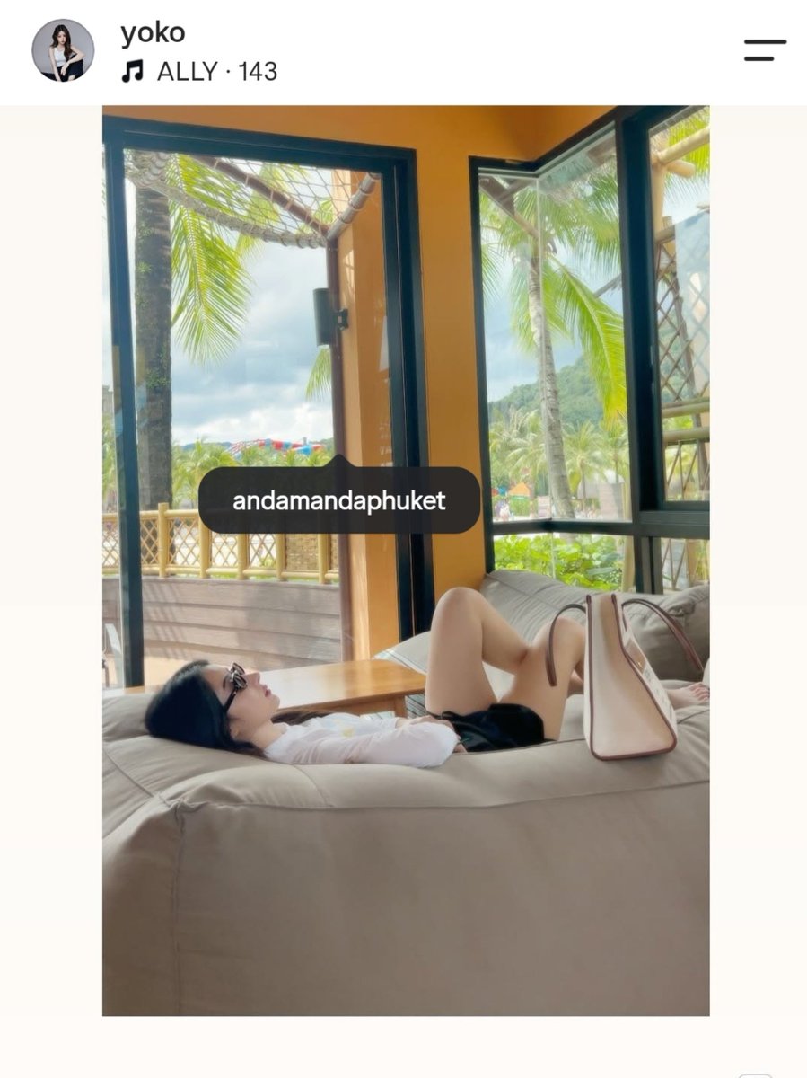 YokoFanclub's tweet photo. [Post IG 📷 Update] @ yoko ( 150926)

Vacation mode : On 🏖️

#AndamandaPhuket
#อันดามันดาภูเก็ต
#TheGreatWaterKingdom
#YokoApasra https://t.co/hR1E296mIg