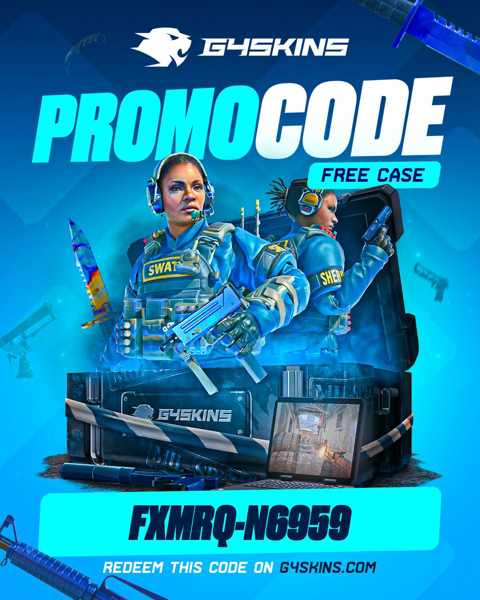 g4skinsdotcom's tweet photo. Mil-Spec code is heeere!🔥🔥
Redeem on G4Skins!💜
#code #milspec #case #free #counterstrike2 https://t.co/ibcMDE660v