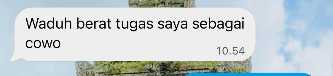 aprilnay's tweet photo. Gak ada yang lebih berat, semua sama2 berat.

Cowo: Menjadi pemimpin, menyediakan kebutuhan, mencari nafkah, menghormati, mengasihi
Cewe: Tunduk dan menghormati, memanage rumah tangga dan ekonomi, memberi masukan, hamil 9 bulan, dateng bulan, menghadapi hormon. https://t.co/QV2oKyftNU