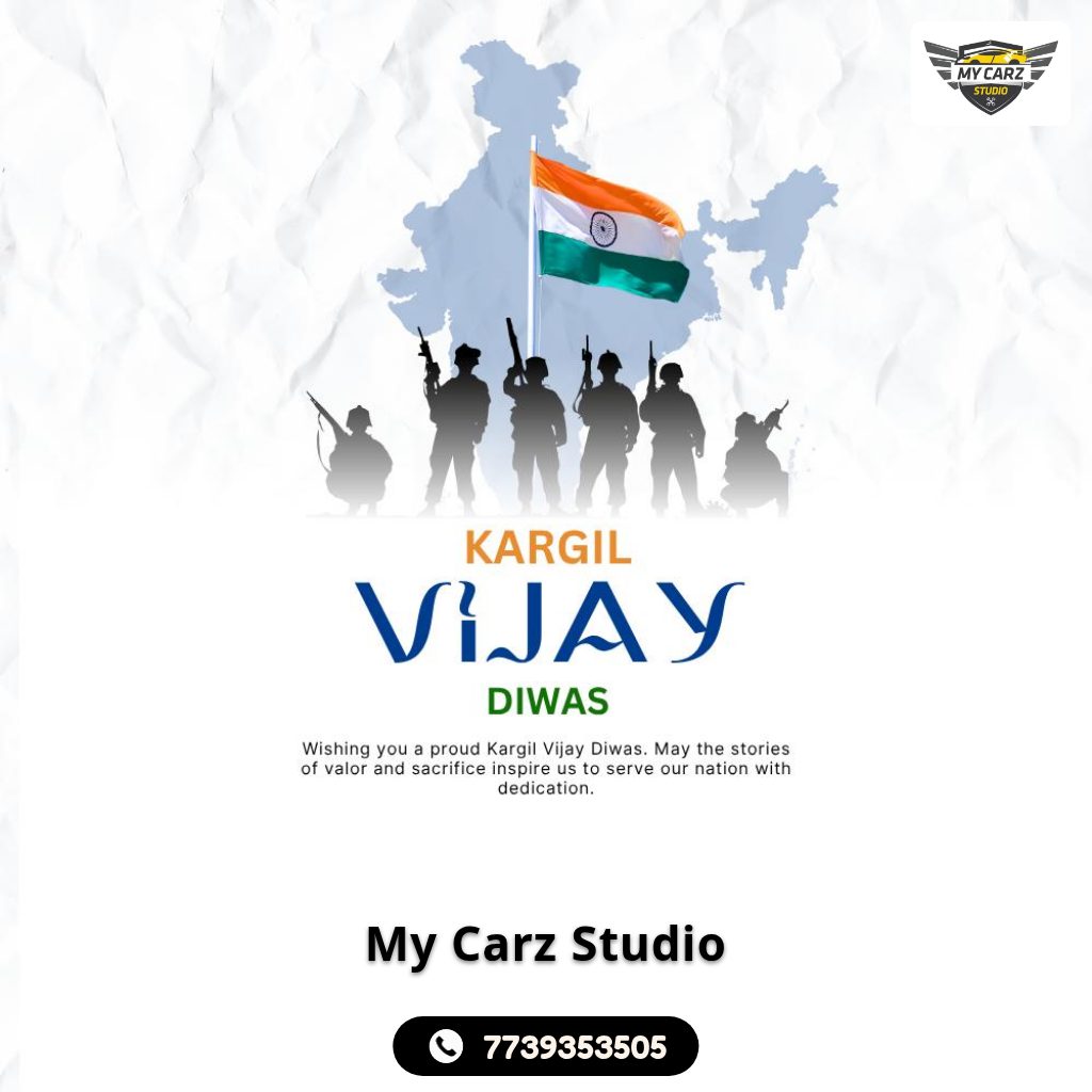 steverobin96633's tweet photo. On Kargil Vijay Diwas, we honor sacrifices with gratitude and respect. Trust My Carz Studio for expert car wash and detailing that keeps your vehicle shining with pride and resilience. https://t.co/0hHkcU5ihc