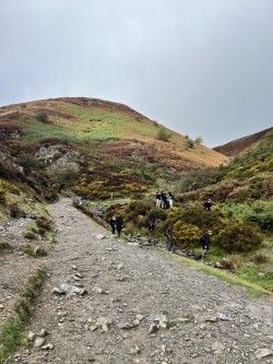 BishopChalloner's tweet photo. Year 11 Geographers visited Carding Mill Valley yesterday as part of their GCSE preparations. A great day enjoying the beautiful scenery and learning about rivers and flow.  @nationaltrust #longmynd #gcseprep #coursework https://t.co/6DeAA4kbUL