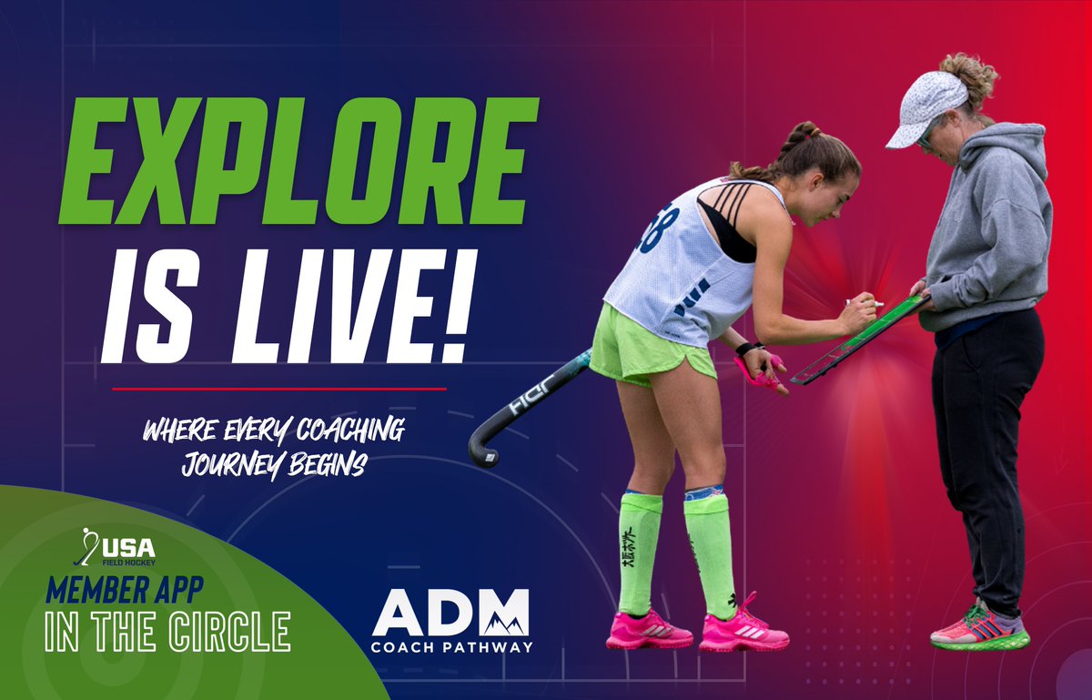 USAFieldHockey's tweet photo. 𝙀𝙭𝙥𝙡𝙤𝙧𝙚 is LIVE!

Exciting news for current USA Field Hockey Members! Practical coaching ideas, fresh content, resources, and tools designed to help you keep growing as a coach are now available inside In the Circle.

https://t.co/g4CQToJU2Z https://t.co/9huRWMoilo