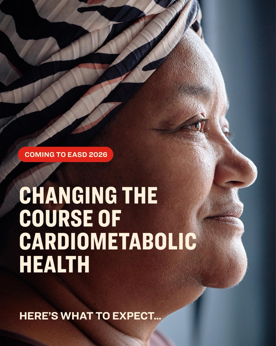 EliLillyandCo's tweet photo. Millions of people live with diabetes and obesity, and the science keeps moving forward. This month, researchers and clinicians will gather in Milan for #EASD2026. We'll be there, sharing new findings as we work together to advance cardiometabolic health: https://t.co/7vguokiXLj https://t.co/el39yo0vMd