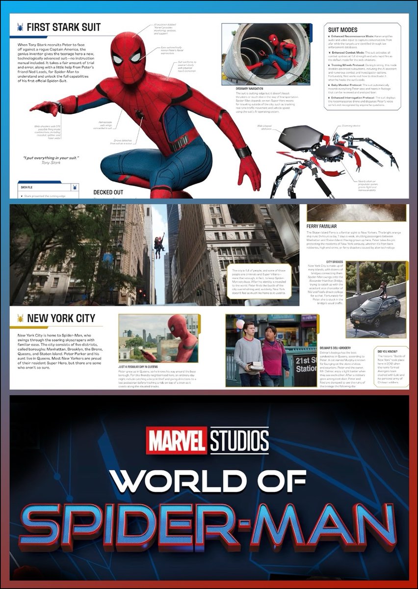 kelly_knox's tweet photo. THE WORLD OF SPIDER-MAN is out now! The first book all about #SpiderMan in the MCU with new photos and details, including a deep-dive into Brand New Day 🕷️ https://t.co/FtEMJHfHjC