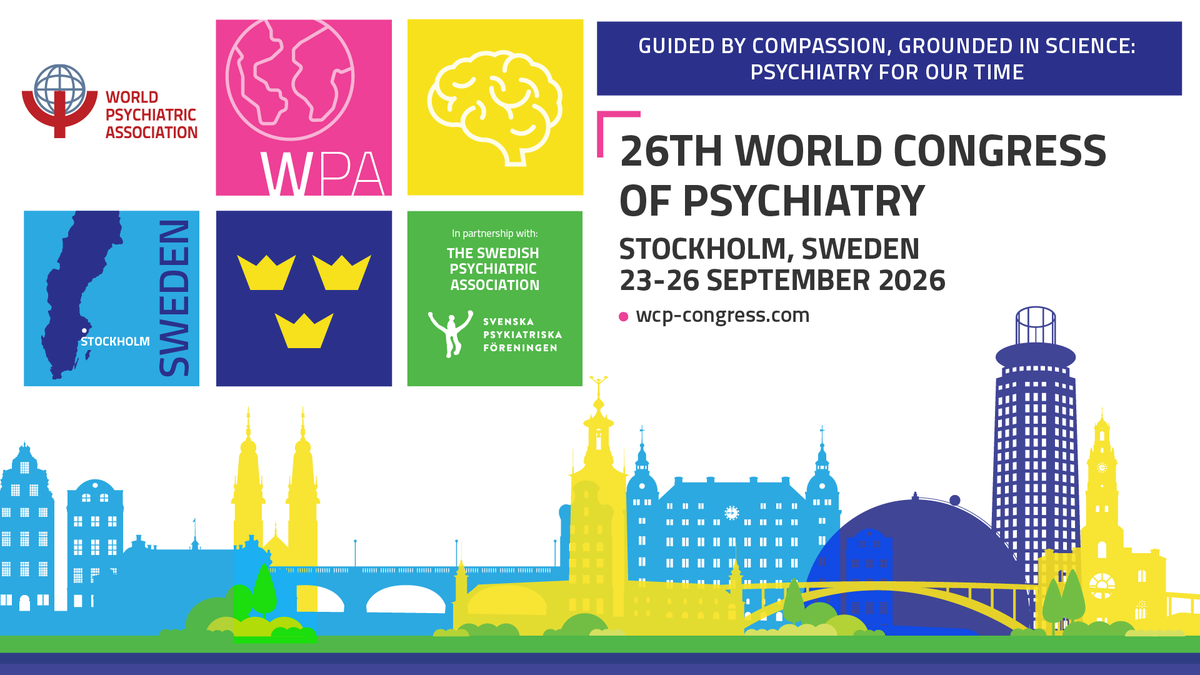 consortiumpsy's tweet photo. We are thrilled to share that @consortiumpsy is joining the #WCP26 in Stockholm! ♥️
It's our 6th congress since 2020. 

Submit your article to reach the global psychiatry community 👇 
https://t.co/HgQ14jZeVB

#WPA26 #Psychiatry #MentalHealth @WPA_Psychiatry https://t.co/bAjC8u2DBN