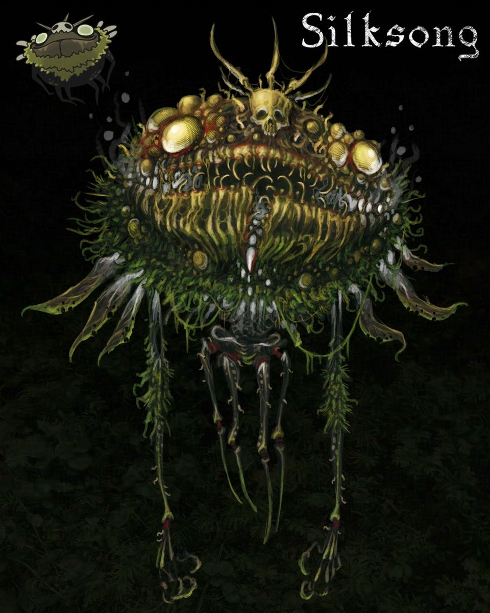 waasken's tweet photo. My 6 favourite forest creatures from Hollow Knight Silksong! 🪲
Bloatroach, Groal the Great, Spit Squit, Mossgrub and Mothleaf Lagnia !
- When you're out for a walk in the woods, which one are you most afraid of running into? 🌲
#art #teamcherry #créature #jeu-vidéo #monstre https://t.co/xhf4L06eg6