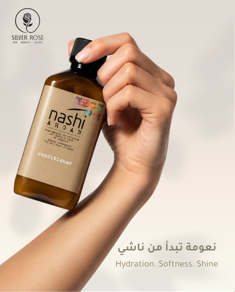 silverrose_bh's tweet photo. سرّ الشعر الصحي يبدأ بالعناية اليومية. ✨
مع Nashi Argan Conditioner امنحي شعرك الترطيب اللي يحتاجه، والنعومة اللي تستحقينها، واللمعان اللي يكمّل إطلالتك 🤍
احجزي موعدك اليوم واستمتعي بتجربة عناية احترافية

•مواعيد العمل ⏰
من 10 صباحاً إلى 10 مساءً
•العنوان📍
الحد ، البحرين https://t.co/Mpcpx5u8dd