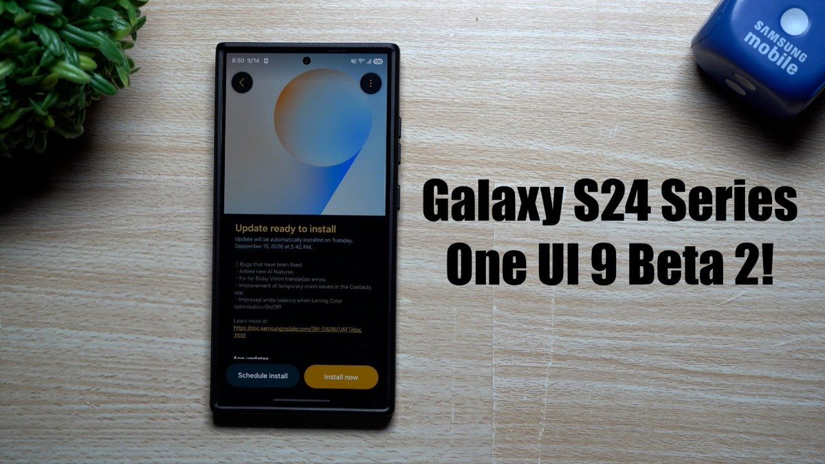 jimmyispromo's tweet photo. Galaxy S24 Series One UI 9 Beta 2 - Here's What's New
Watch Here: https://t.co/pTAy841rF2
#GalaxyS24Ultra #OneUI9 #OneUI9Beta @SamsungMobileUS https://t.co/utWeGksaEW