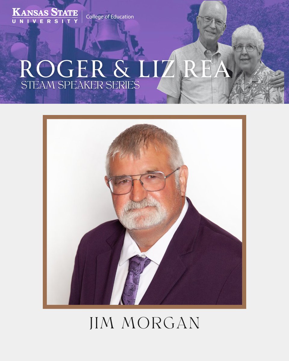 KSUCollegeofEd's tweet photo. On Thursday, October 8, we’re welcoming K-State alum Jim Morgan, a legendary agricultural educator with more than 40 years of experience shaping students, FFA leaders and the future of education.
Register: https://t.co/kQG3X38m07
#KStateEDU #EDCATS #EducationSymposium https://t.co/fUW5vkwtOK