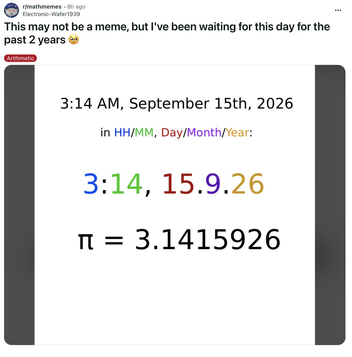 WrathofMathEDU's tweet photo. happy (belated) pi minute! https://t.co/H6DeAePTrh