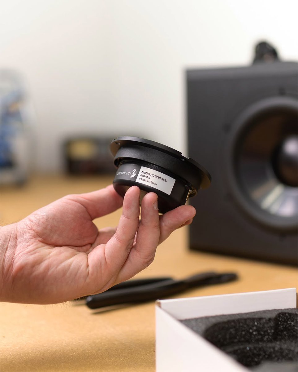DaytonAudio_'s tweet photo. Perfect for compact speakers, three-way systems, or car audio—wherever you need high-fidelity in a small space. 

🔊 Now available at, @Parts_Express https://t.co/SZYLIijRvR