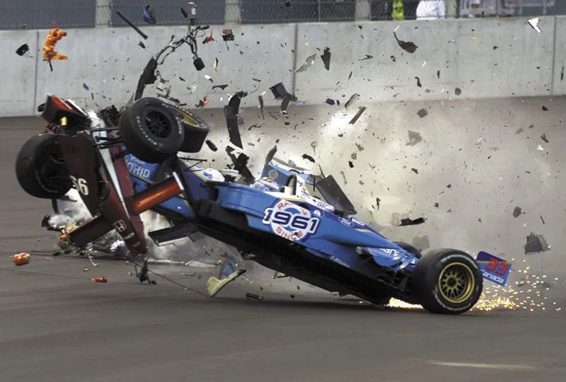 25YearsAgoLive's tweet photo. While competing in the Cart series in Germany, Italian racing driver Alex Zanardi loses both his legs in a brutal crash. 

The moment of the loss of the legs is photographed, as is the aftermath.

He is expected to survive. https://t.co/zsUghnTCrx
