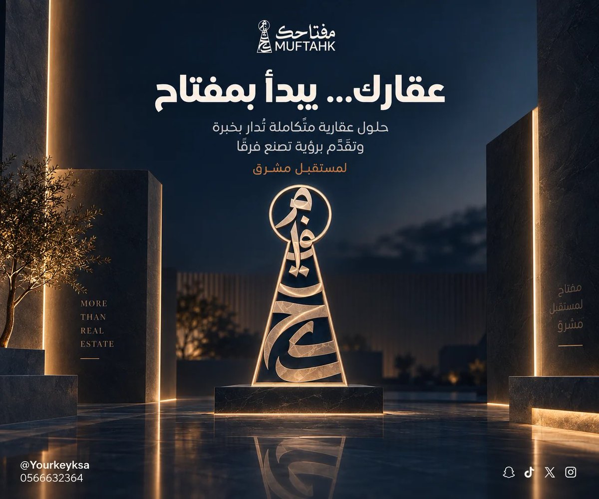 Yourkeyksa's tweet photo. في مفتاحك ال��قاري نصنع حضورًا مميزًا لعقارك من خلال خطط تسويقية مدروسة ومبتكرة تستهدف العملاء المناسبين من الأفراد وقطاع الأعمال، وتعزز من تنافسية عقارك في السوق

#التسويق_العقاري #تسويق_العقارات https://t.co/ozABaApT1s