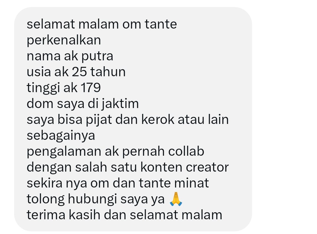 RA_Scenes's tweet photo. Contoh dm yang pasti kami balas, kalo sekedar hai halo doang kita gak akan bales https://t.co/D012couAcv