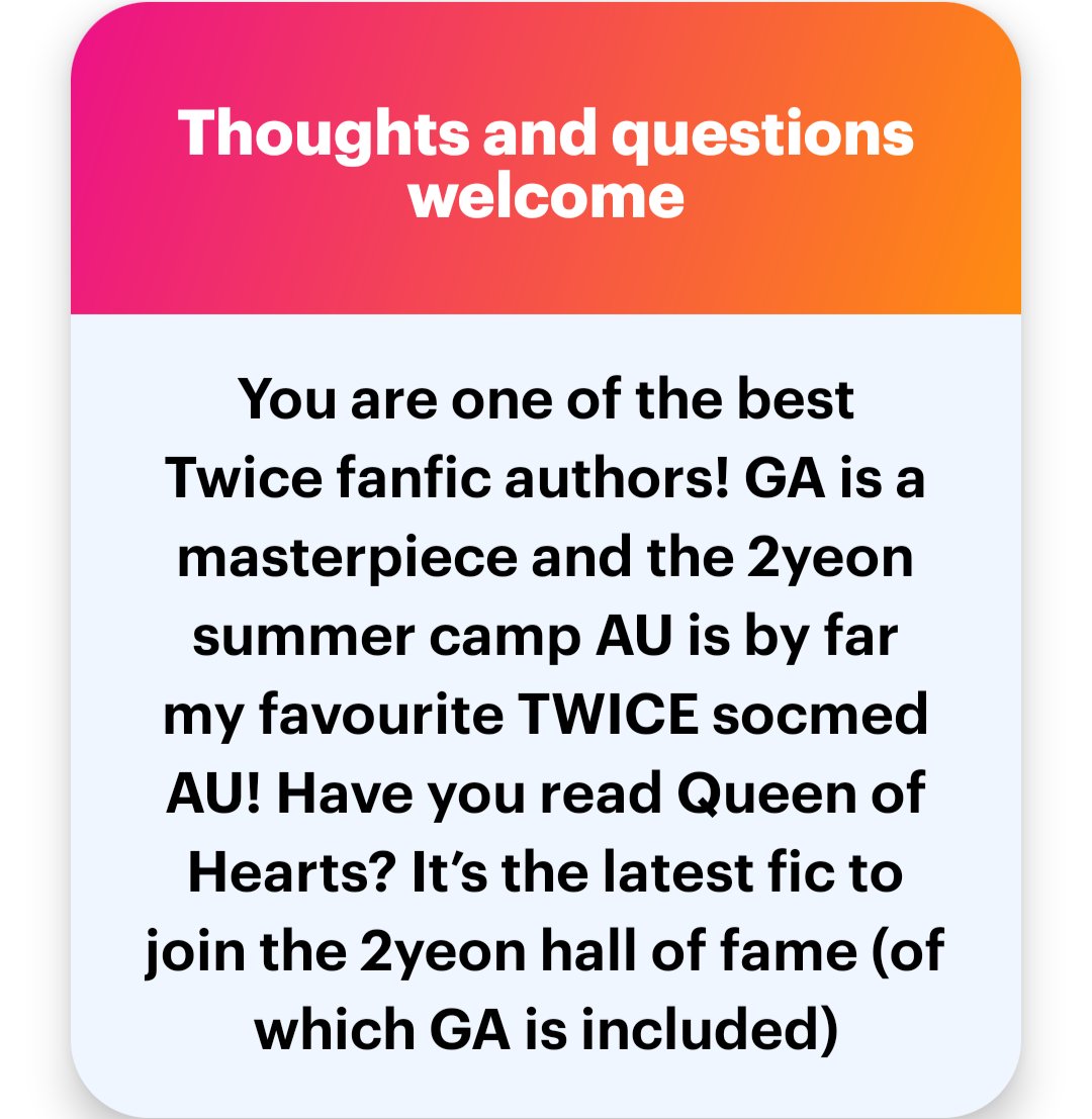 2yeonaus's tweet photo. Incredibly sweet, thank you!! This fandom has had so many wonderful, talented writers come through its doors, and it's very flattering to be considered among them! &amp; I have not!! I've kept myself away from fic while writing, but I will absolutely go check it out! Ty for the rec!! https://t.co/bBNjhxYheF
