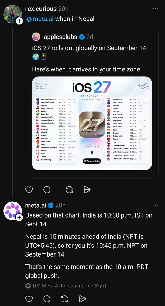 EzioGotThis's tweet photo. I've been waiting for Muse to launch in India, so I asked Gemini Spark to notify me once it's available.

​Somehow, it ended up confusing Muse with iOS 27 😭 https://t.co/YNXbusl4dL