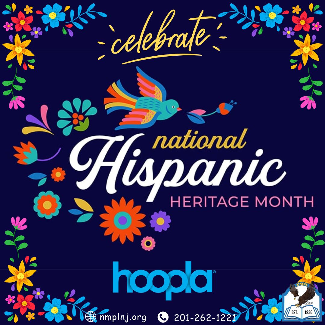 libraryNMPL's tweet photo. Good Morning
Today's Programs: https://t.co/kCFhMlOiNi
@HooplaDigital Spotlight: #HispanicHeritageMonth
Celebrate stories, culture, and creativity with this curated collection on Hoopla!
https://t.co/4KG45Vw7Yc
#hoopladigital #nmplnj #newmilfordpubliclibrary #newmilfordnj https://t.co/90Ej96AFFX