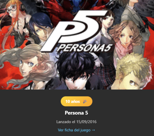 Gamelisted_com's tweet photo. 🎂 Hoy, Persona 5, uno de los JRPG más importantes e influyentes de los últimos tiempos cumple 10 años.

https://t.co/vCWDCsPvOg https://t.co/z0nLuTbcVt