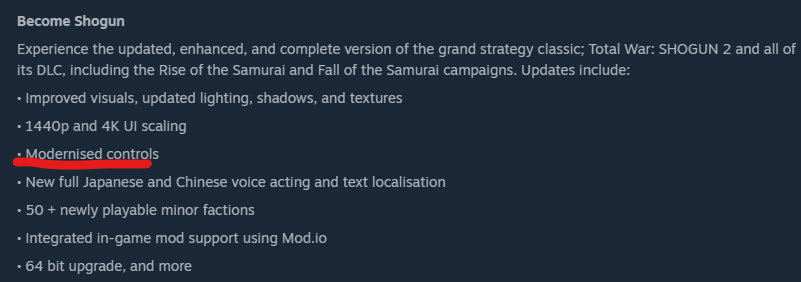 Tyson6127's tweet photo. @horacebischoff @totalwar Assume thats what this means, always so annoying going back to older games and trying to do Warhammer controls https://t.co/gUfE6FTasZ
