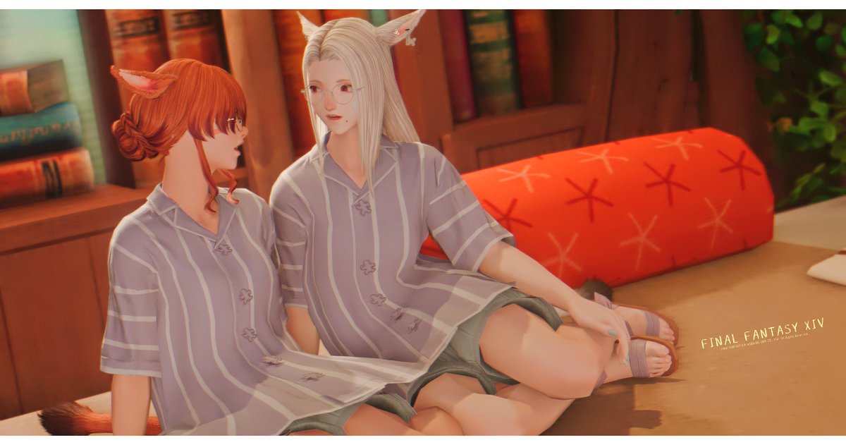 vf_FF14's tweet photo. 実はこっそりおじゃましておりました！
緑が多くてめっちゃ癒し空間だった😊
色合いもまめちゃっぽくてすてきでした🥰
#RêNotte https://t.co/vDXgMlPO1j