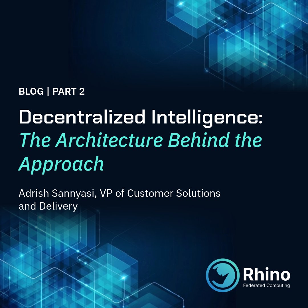 rhinofcp's tweet photo. Organizations have been sitting on years of potential insight because the data-access problem was never fully solved.

In part 2 of the Decentralized Intelligence blog series, @DataDrivnHealth gets into the architecture, and what it makes possible when organizations start building intelligence networks with their business units and partners.

Read the full blog 👉 https://t.co/TR6nryVJmC