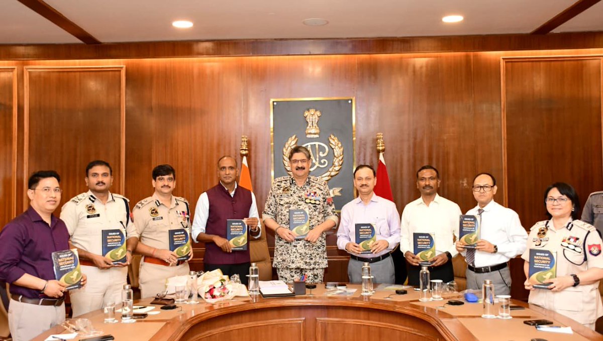 assampolice's tweet photo. A insightful new contribution to the discourse on National Security & the Northeast.

The book “Issues of National Security: Importance of Northeast India”, authored by ADGP Shri Hiren Chandra Nath IPS, was launched by DGP Assam Shri @HardiSpeaks at PHQ. 

A timely work that places the Northeast firmly at the heart of India’s National Security conversation.