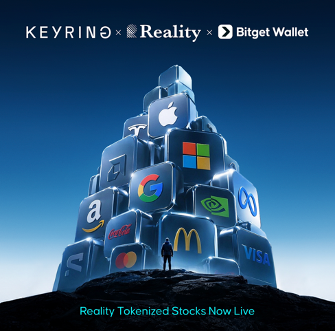 KeyringNetwork's tweet photo. @Bitget 🫶 @KeyringNetwork 🫶 @eulerfinance 

Seeded by the @bitget earn programme, @KeyringNetwork is bringing tokenised assets by @RealityFi_xyz to @eulerfinance.

The equity basis premium will define the next explosion in tokenised global markets.

Powered by @BitgetWallet @BitgetWallet; on @arbitrum, the home of tokenised stocks.