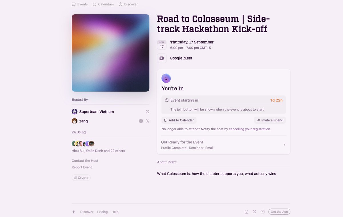 us00rx's tweet photo. They say no one can take your dream away — and I'm here to prove it

Joining Road to Colosseum by @superteamvn

Building something on @solana that tackles a real pain point (not revealing all my cards just yet)

Kick-off in 2 days. Ready to grind

#RoadToColosseum #ProofOfBuild https://t.co/lFpmwovhQ8