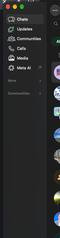 FrankO_REALTOR's tweet photo. @WhatsApp Help!!! This part on the updated WhatsApp for macOS is way too big. Please give us the last one!! https://t.co/Hnoct2bORt