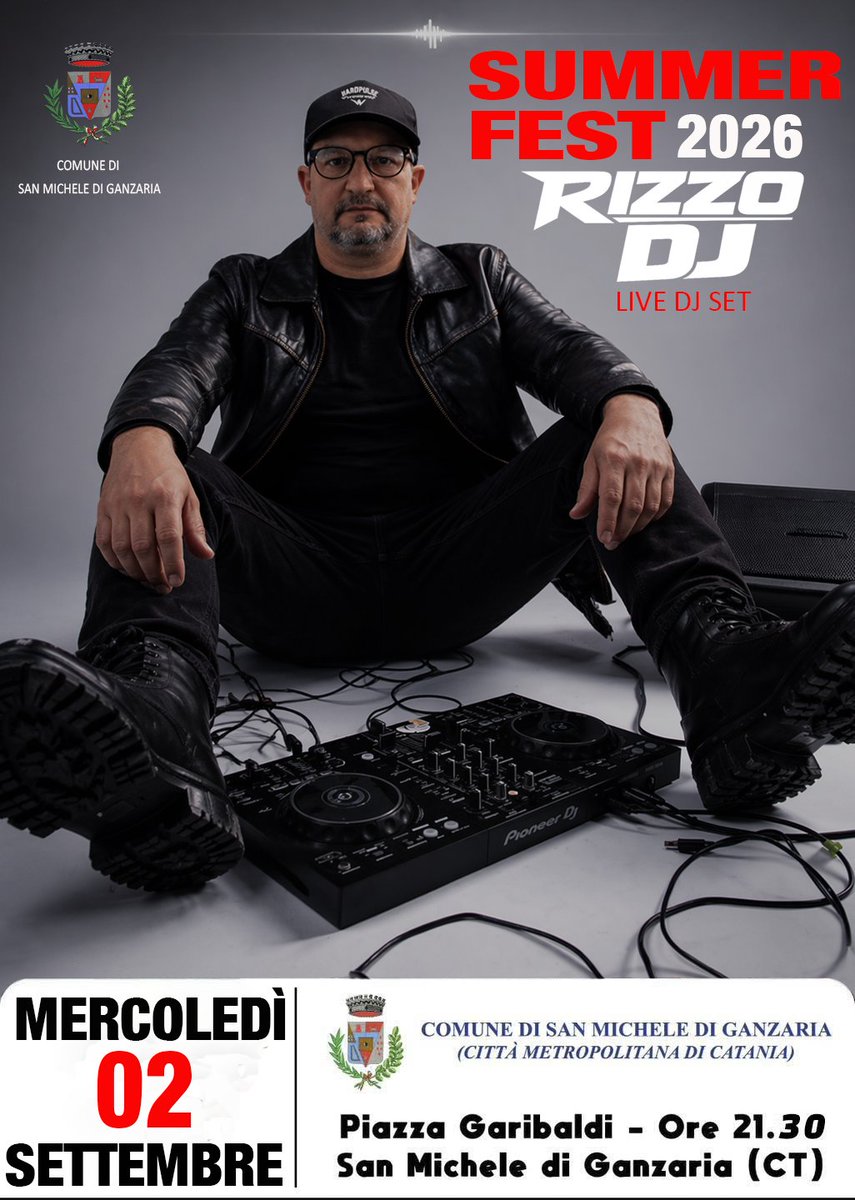 RizzoDj's tweet photo. Summer Fest 2026. Io, la mia musica, il vostro ritmo. Let’s make it loud. 🎧⚡ https://t.co/rIlWzkVjQc