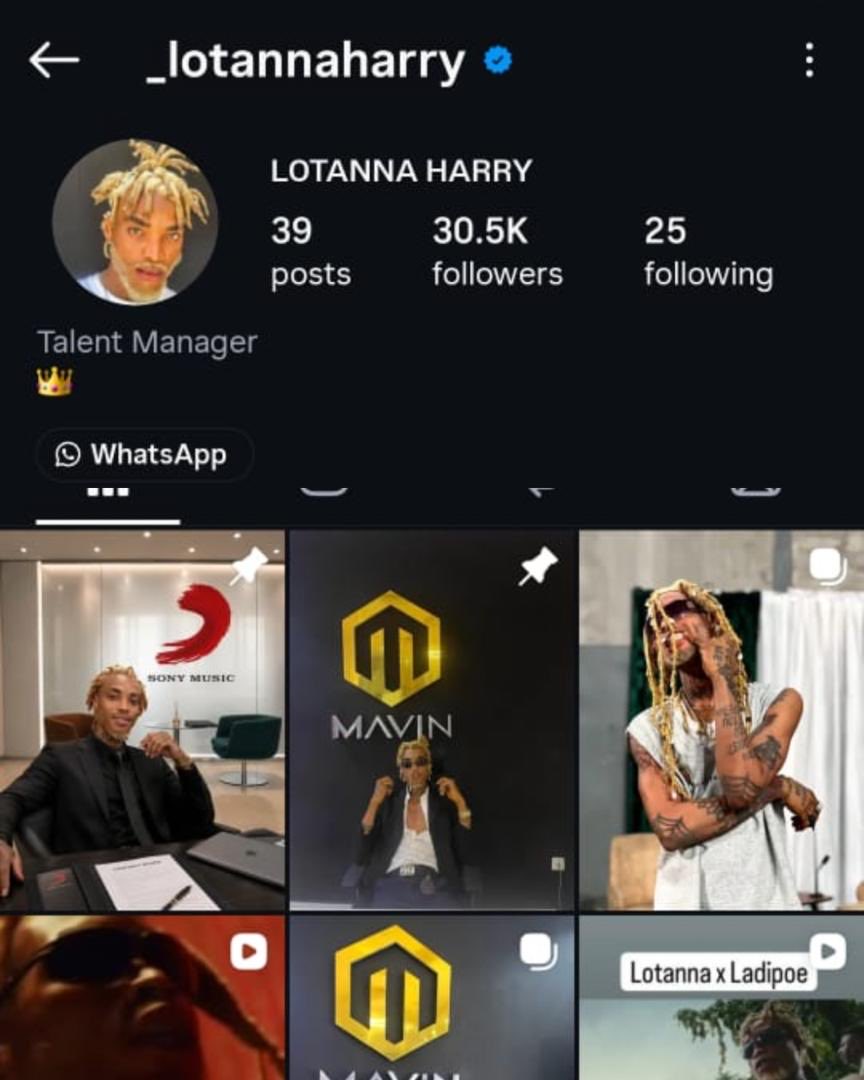 MavinRecords's tweet photo. PUBLIC NOTICE

It has come to our attention that Lotanna Harry has been presenting himself as a representative of Mavin Records.

We clarify that is he not an employee, agent or representative of Mavin Records and is not authorized to conduct business or make commitments on behalf of the company. 

Please disregard any communication from claiming to represent MAVIN Records.

For clarity, official communication from Mavin Records will only come through our verified platforms including @MavinRecords 

Management,
Mavin Records.