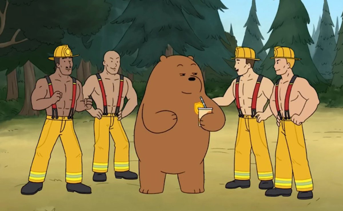 Grizznomlover's tweet photo. There's no way a heterosexual man could end up in a situation like this https://t.co/7YqLUUyQ81