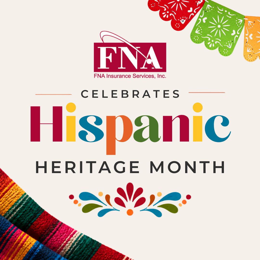 fnainsurance's tweet photo. FNA is proud to celebrate the incredible cultures, histories, and contributions of Hispanic and Latino communities! #HispanicHeritageMonth https://t.co/3C9us6ZenO
