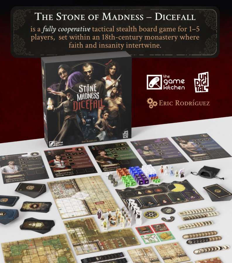 EricRod_LYV's tweet photo. Ha llegado la hora (otra vez.

¡Ya está disponible The Stone of Madness: Dicefall!

Tras una primera campaña donde no teníamos el foco donde tocaba, recogimos feedback, rehicimos grandes partes del juego y volvemos a la carga. 👇

https://t.co/J9ooePEbEi https://t.co/oKnWWJxJ1f