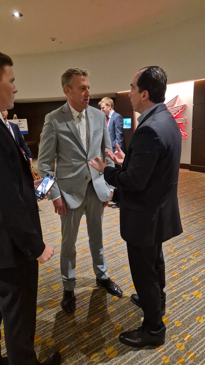 anfranzal's tweet photo. Talking about safer and better trade with Rodney Scott @CBPCommissioner  @CBP at the Trade and Cargo Security Summit 2026. Great event! 
Thank you for listening.
“Protecting our home is done not just by knowing who but what is coming into this country”. - Rodney S. Scott https://t.co/cd1sbcr0sm