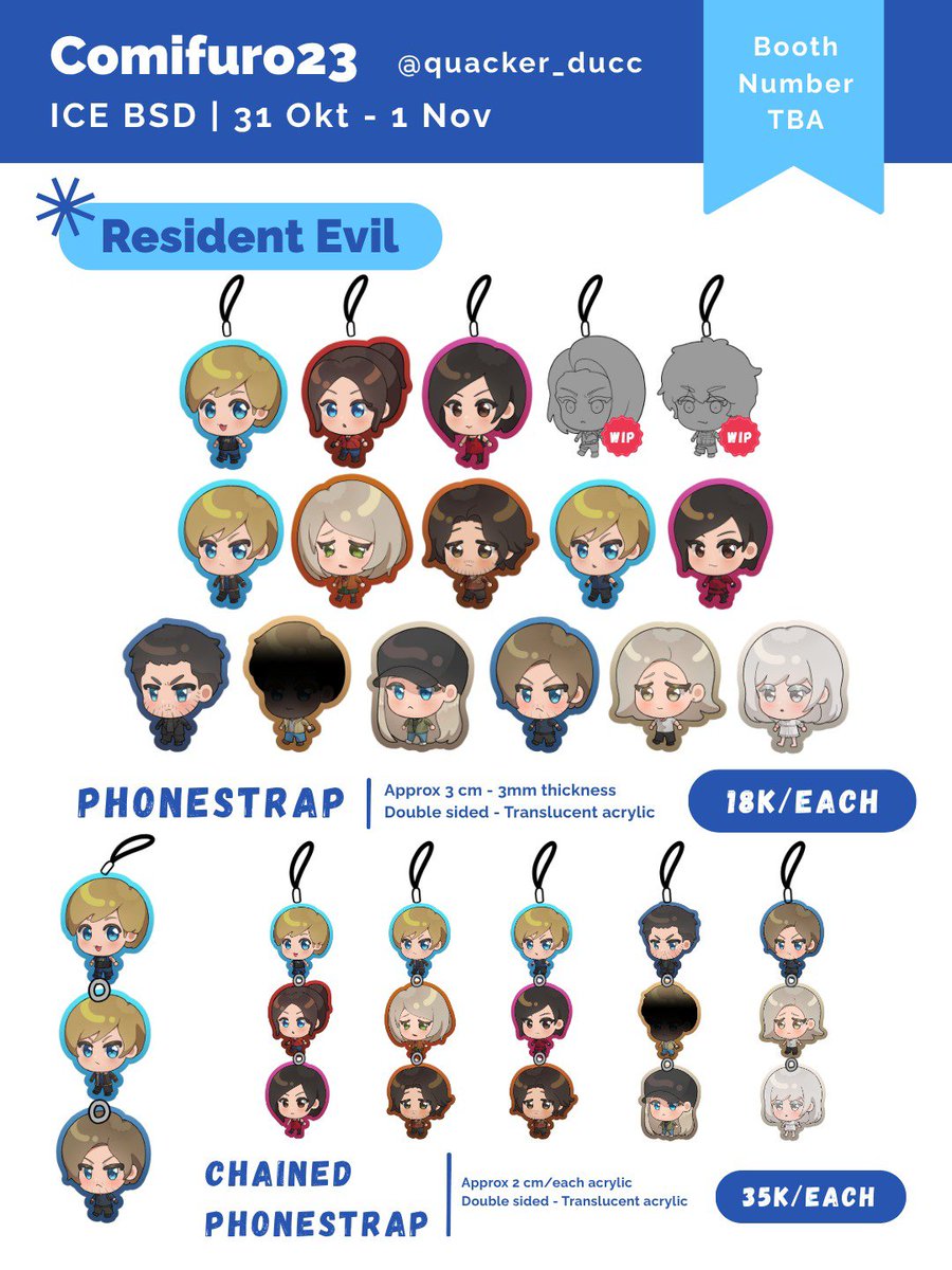 quacker_ducc's tweet photo. [❤️ &amp; 🔁 are greatly appreciated!]
🗓️ PO #CF23 15-25 September 2026
🛒 Pick-up Day 1&amp;2 only! 
🚏 Booth No. TBA
📌 PO Link https://t.co/ZcWn6MreL5 
Fandom: Resident evil, JJBA, Alien Stage, Omori, JJK

Booth partner: @linhamlet , @rarakindatired 

#cf23catalogue https://t.co/9FdmRNoS7p