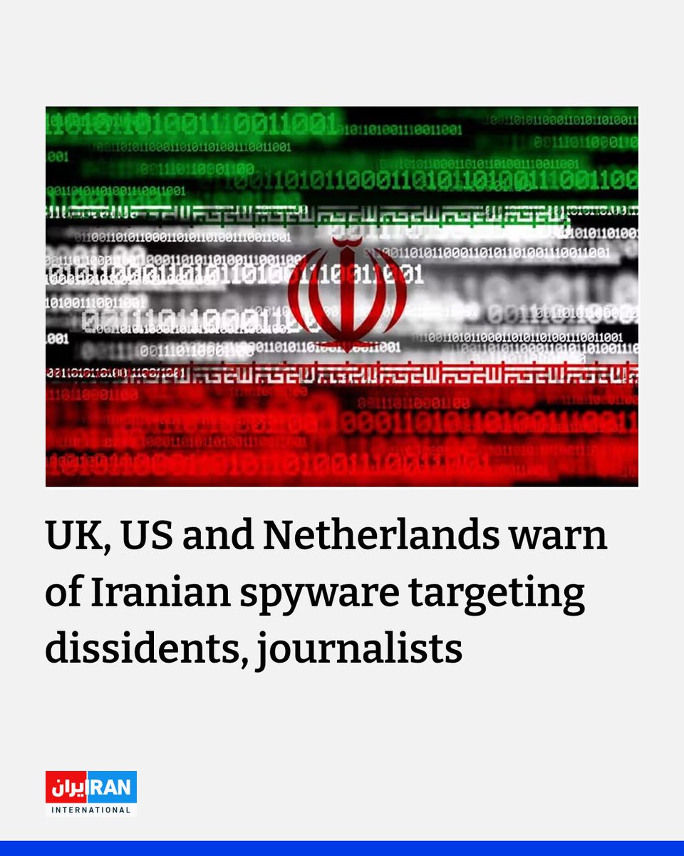 IranIntl_En's tweet photo. Britain, the United States and the Netherlands issued a joint advisory on Tuesday exposing spyware used by Iranian state actors to target dissidents, activists and journalists around the world.

Britain’s National Cyber Security Centre (NCSC) said Iranian cyber actors had used malware dubbed “CHOSEN BRICK” to collect contacts, emails and social media messages, capture screen content and access device microphones.

“The details of this cyber campaign reveal how Iran ruthlessly uses digital surveillance in pursuit of its aim to repress critics of the regime, stealing emails and messages and accessing devices,” NCSC Director of Operations Paul Chichester said.

The advisory said Iranian actors had impersonated contacts on messaging apps including WhatsApp and Telegram, built rapport with targets and then deployed the spyware. It said the malware had been used exclusively against Windows devices and could persist after a reboot.
https://t.co/DYC5nhRvsg