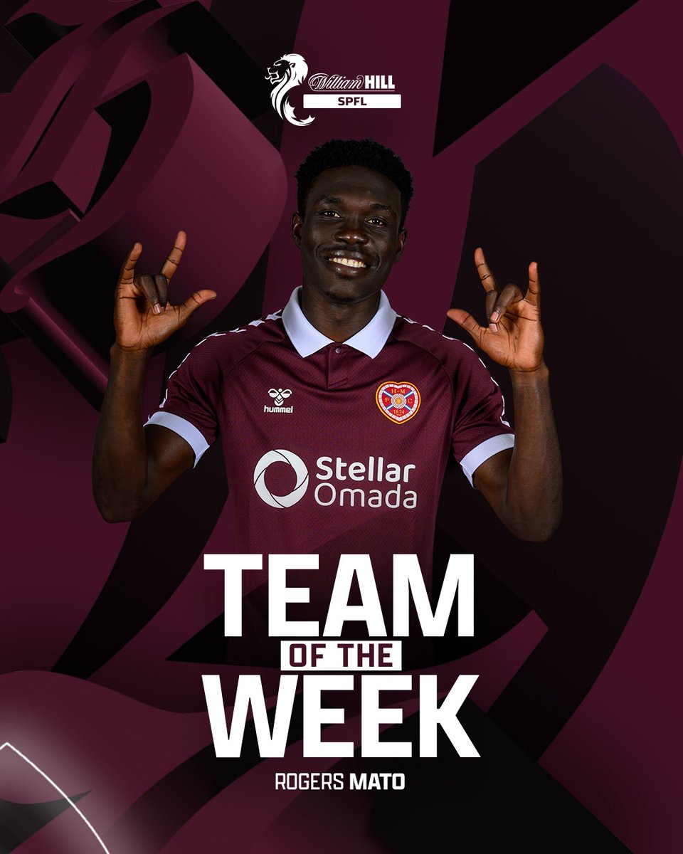 JamTarts's tweet photo. A spot in the @spfl Team of the Week for Rogers Mato 👏🇺🇬 https://t.co/4L4AJBUOId