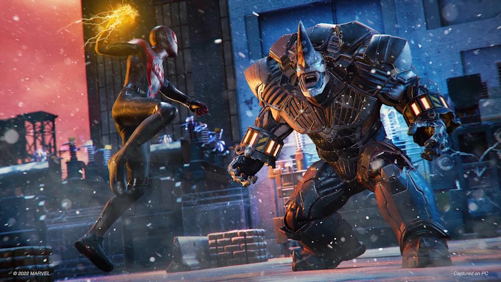 TheMattEffect_'s tweet photo. Insomniac are 4/4 for superhero game intros. BANGERS https://t.co/3Sn1N1pxeH